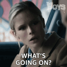 Whats Going On Starlight GIF - Whats Going On Starlight Erin Moriarty GIFs