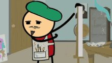 artist painting cyanide and happiness