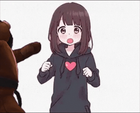 Running Anime Girl Menhera-chan GIF