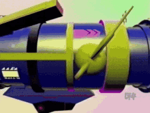 a computer generated image of a rocket with the number 44 on the bottom