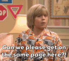 Dylan Sprouse Zack And Cody GIF - Dylan Sprouse Zack And Cody Same Page GIFs