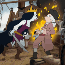 Kicking Pirate GIF - Kicking Pirate Get Out Of Here GIFs