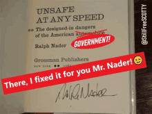 Unsafe At Any Speed Ralph Nader GIF - Unsafe At Any Speed Ralph Nader Deep State GIFs