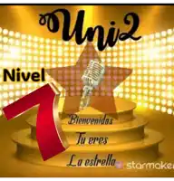 a stage with a microphone in front of a star and the words nivel on it