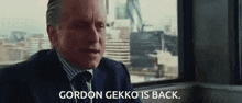 Gordon Gekko Is Back Wall Street GIF - Gordon Gekko Is Back Wall Street Michael Douglas GIFs