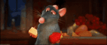 Ratatouille Eat GIF - Ratatouille Eat Cheese GIFs