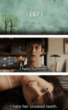 500days Of Summer I Hate Summer GIF - 500days Of Summer I Hate Summer Crooked Teeth GIFs
