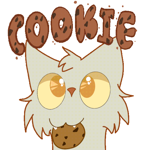 Cookie Eating Cookie Sticker - Cookie Eating Cookie Cookie Cat Stickers