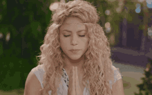 Shakira Meditation GIF - Shakira Meditation Peeking GIFs