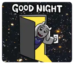 Line Sticker Good Night Sticker - Line Sticker Sticker Good Night Stickers