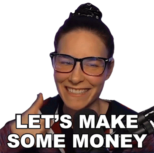 Lets Make Some Money Cristine Raquel Rotenberg Sticker - Lets Make Some Money Cristine Raquel Rotenberg Simply Not Logical Stickers