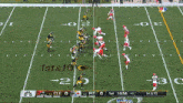 a football game between cle and pit is being played