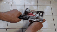 Get Through Plastic Wrap Quickly With This Can Opener Trick. GIF