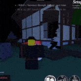 a screenshot of a game that says killed a survivor through damage over time and landed corrupt nature hit