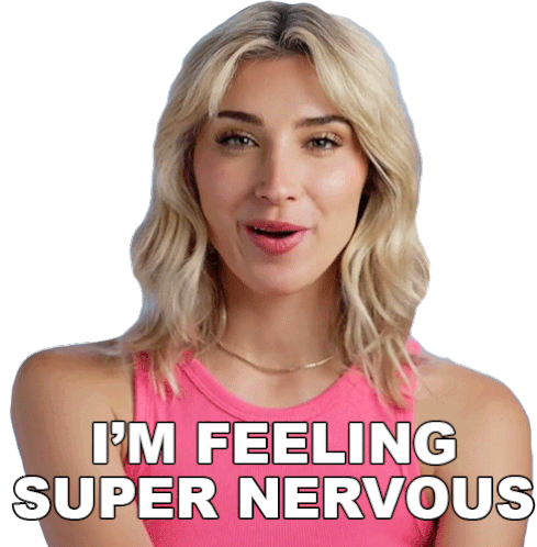 Im Feeling Super Nervous Sarah Curd Sticker - Im Feeling Super Nervous Sarah Curd The Real Love Boat Stickers
