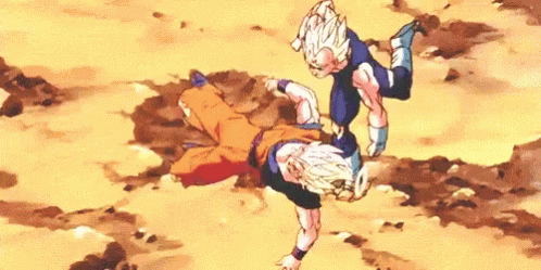 Goku Vs Majin Vegeta GIF - Goku Vs Majin Vegeta Ss2 - Discover & Share GIFs