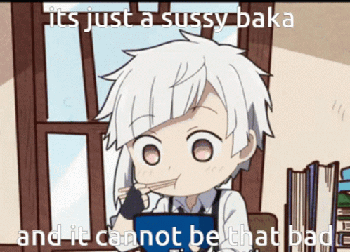 it's just a sussy baka and it cannot be that bad