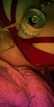 Tongue Out Pour Drink GIF