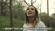 I Want The Sky Back In My Hands Singing GIF - I Want The Sky Back In My Hands Singing Performance GIFs