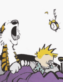 Calvin And Hobbes Morning GIF - Calvin And Hobbes Morning Alarm GIFs