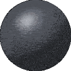 a black ball on a white background with a shadow