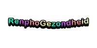 the word renphogezondheid is written in rainbow colors