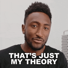 Thats Just My Theory Marques Brownlee GIF - Thats Just My Theory Marques Brownlee Thats Simply My Opinion GIFs