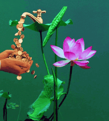 Blessing Flower GIF - Blessing Flower Gold GIFs