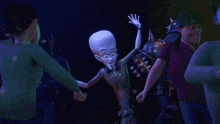 a cartoon character is talking on a cell phone and the word ollo is visible
