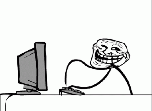 Troll Face Computer GIF - Troll Face Computer Pc - Discover & Share GIFs