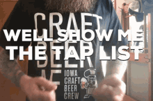 tap list beer craft beer icbc chug