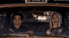 Ross Freaked Out GIF - Driving Taxi Scared GIFs