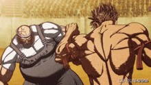 a cartoon of two men fighting with gifrun.com in the bottom right corner