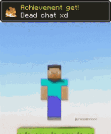 Minecraft Dead Chat GIF - Minecraft Dead Chat Dead Chat Xd GIFs