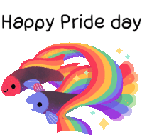 Happy Pride Day Partners Sticker - Happy Pride Day Partners Rainbow Stickers