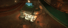 an aerial view of a bar with the letters tmo on the top