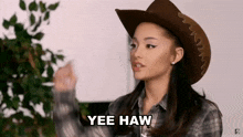 Ariana Grande Yee Haw GIF - Ariana Grande Yee Haw Cowgirl GIFs