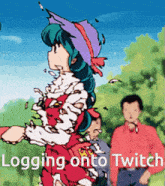 Logging Onto Twitch Meme GIF - Logging Onto Twitch Meme Urusei Yatsura GIFs