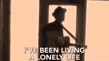 Ive Been Living A Lonely Life Sad Life GIF - Ive Been Living A Lonely Life Sad Life Guitarist GIFs