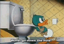 Water Go Down The Hole GIF - Water Go Down The Hole Toilet GIFs