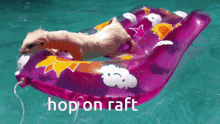 Raft Hop On Raft GIF - Raft Hop On Raft Ferret GIFs