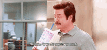 Getting Yesterday Off GIF - Parks And Rec Ron Swanson Nick Offerman GIFs