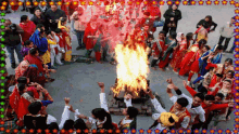 happy lohri celebration festival fire