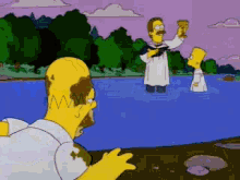 Homer Baptism GIF - Homer Simpson Baptism The Simpsons GIFs