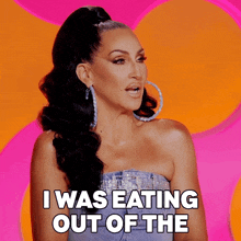 I Was Eating Out Of The Palm Of Your Hand Michelle Visage GIF - I Was Eating Out Of The Palm Of Your Hand Michelle Visage Rupaul’s Drag Race GIFs