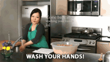 Wash Your Hands Maangchi GIF - Wash Your Hands Maangchi Be Clean GIFs