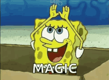 Magic Spongebob GIF - Magic Spongebob Rainbow GIFs