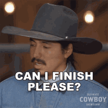Can I Finish Please Stephen Yellowtail GIF - Can I Finish Please Stephen Yellowtail Ultimate Cowboy Showdown GIFs