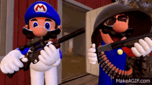 Hmmm Smg4and Mario GIF - Hmmm Smg4and Mario Gun GIFs
