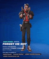 a screenshot of a forget me not emote